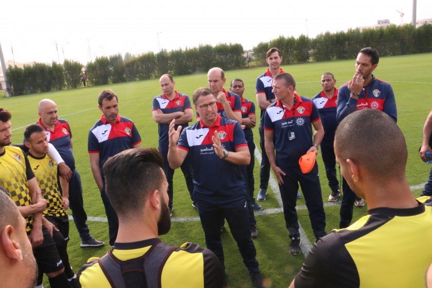 منتخب النشامى يبدأ تدريباته في البصرة استعداداً لـ الصداقة