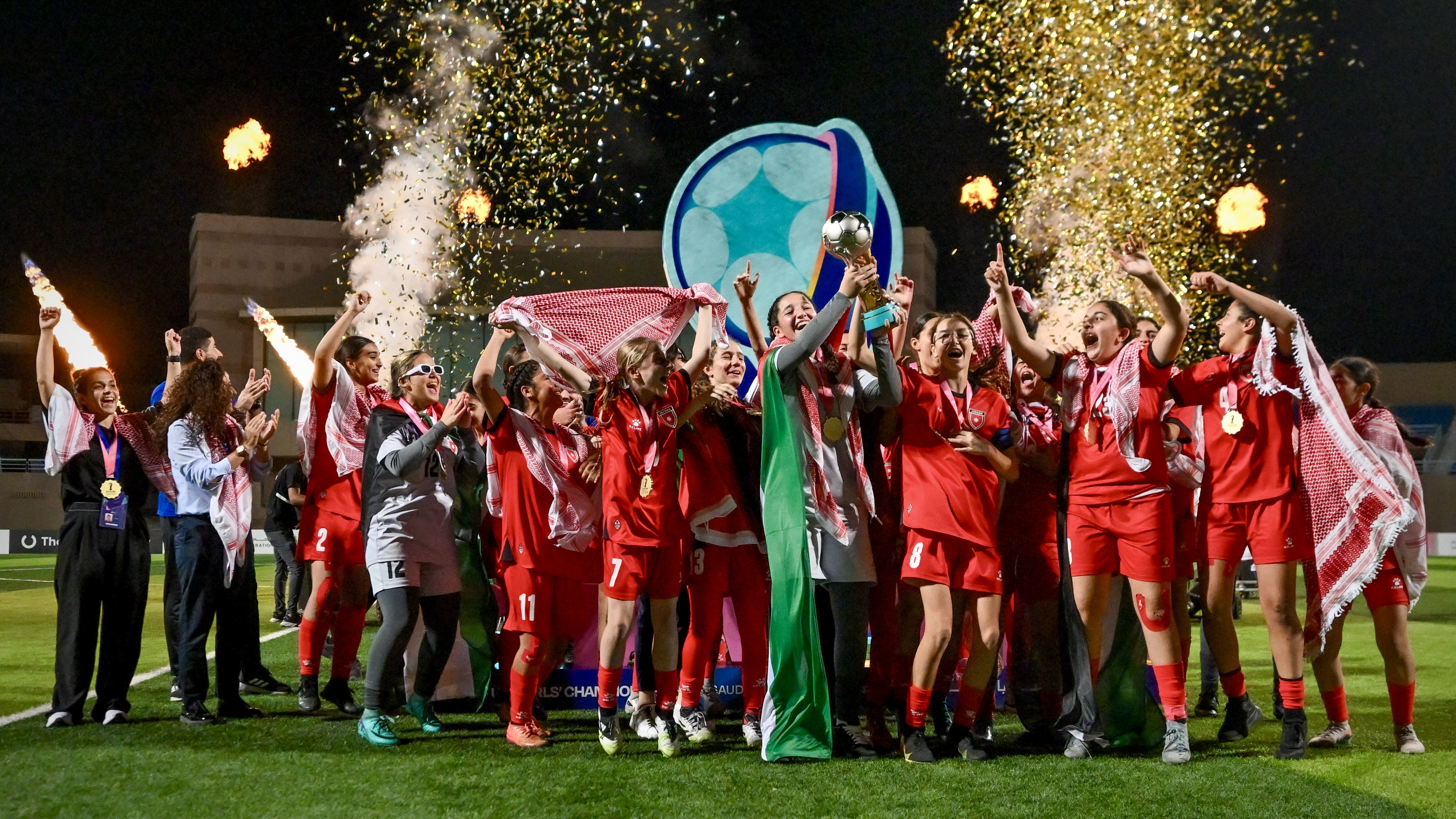 المنتخب النسوي ت14 بطلاً لغرب آسيا للواعدات