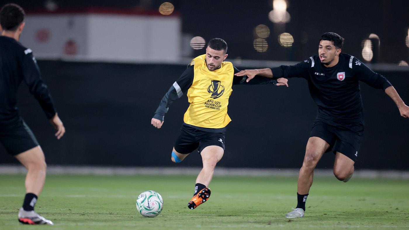 المنتخب الوطني ت23 يواصل تحضيراته لمواجهة السعودية بكأس آسيا